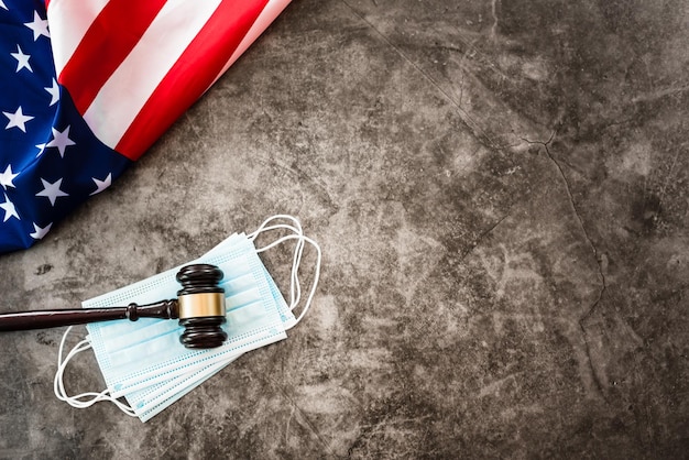 A gavel resting on a table with the Federal Reserve logo in the background, symbolizing the Fed's authority and decision-making processes.