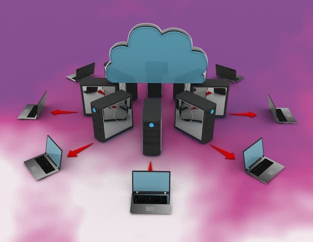 A diagram illustrating the flow of data from IoT devices through edge servers to a centralized cloud, emphasizing the distributed nature of edge computing.
