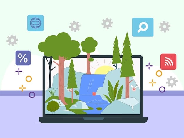 A graphic depicting a user interface from a niche social media platform dedicated to sustainable living, showcasing community discussions, eco-friendly product reviews, and tips for reducing environmental impact. The image should highlight the platform's focus on sustainability and user interaction.