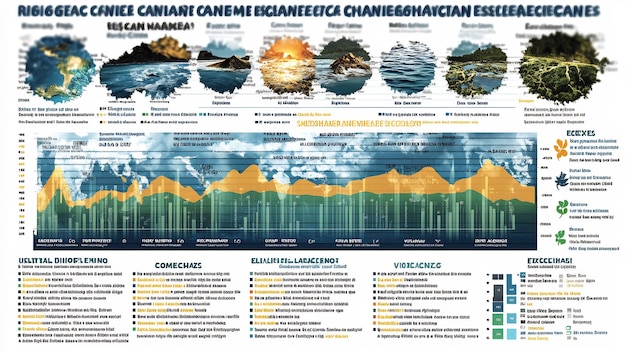 A graph depicting various sea-level rise projections under different IPCC emission scenarios. X-axis: Time (years from 2020 to 2100); Y-axis: Sea level rise in meters. Different colored lines represent different scenarios, clearly showing the range of possible outcomes and the correlation between emissions and sea-level increase.