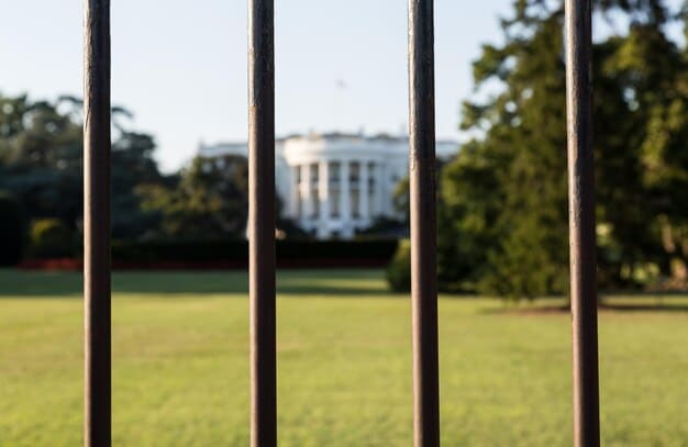 A photo of the White House with a blurred image of the Kremlin in the background, symbolizing the political tension between the US and Russia that leads to sanctions.