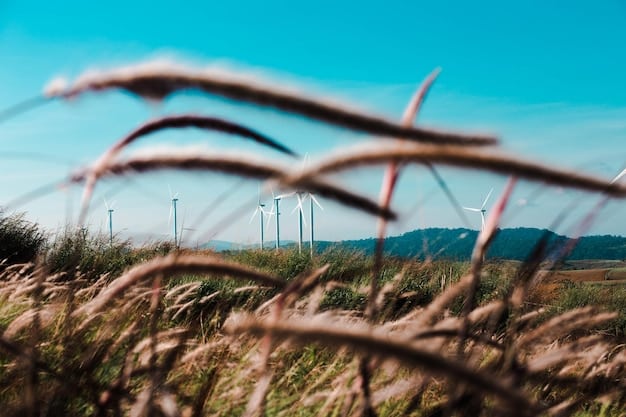 A split image, one side showing wind turbines generating electricity in a rural landscape, and the other side showing a coal-fired power plant emitting smoke. The image should juxtapose renewable energy with traditional fossil fuels, illustrating the US energy transition.