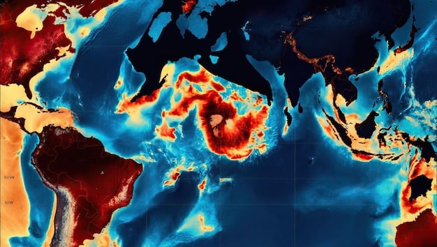 A world map highlighting areas of geopolitical tension and nuclear activity, such as the Korean Peninsula, Iran, and regions with ongoing conflicts involving nuclear-capable states.