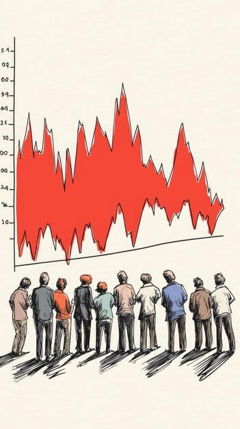 A graph depicting the unemployment rate trend in the US over the past five years, highlighting the current 3.7% rate and illustrating the fluctuations in the labor market.