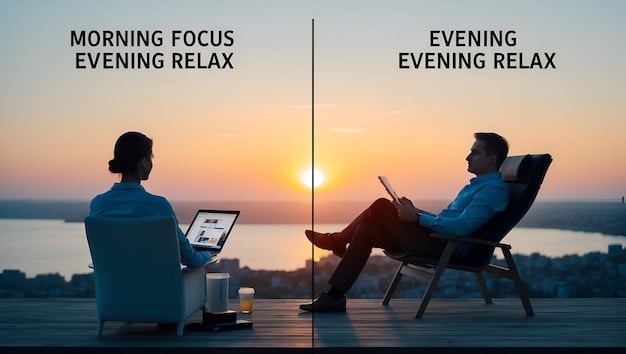 A split-screen image showing the contrasting aspects of remote work: on one side, a relaxed individual working comfortably at home, and on the other side, a stressed employee juggling multiple devices in a cluttered home environment.