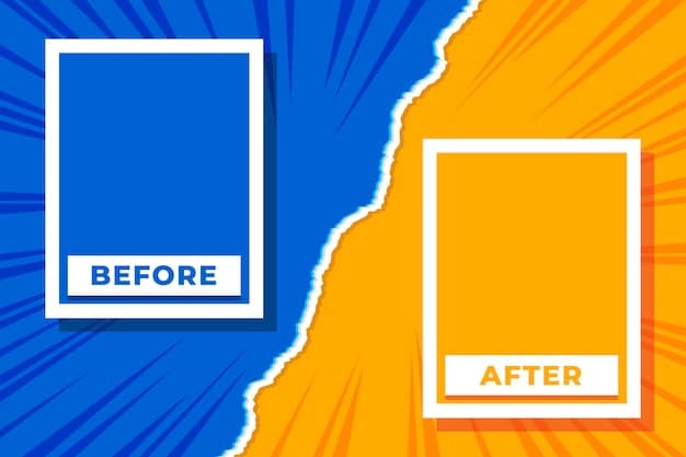 A split screen image showing 