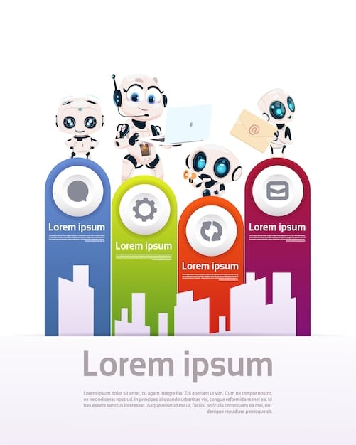 A stylized infographic showcasing various AI applications in business like predictive analytics, customer service chatbots, fraud detection, and supply chain optimization, interconnected by data flows.