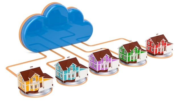 A diagram illustrating the difference between traditional cloud computing and edge computing, highlighting the distributed nature of edge computing and the proximity of data processing to the sources. Include icons representing various edge devices and sensors.