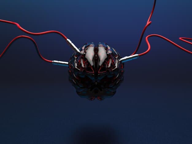 A concept image depicting an AI brain interconnected with symbolic representations of various battery components and material structures, illustrating the role of artificial intelligence in accelerating battery development.